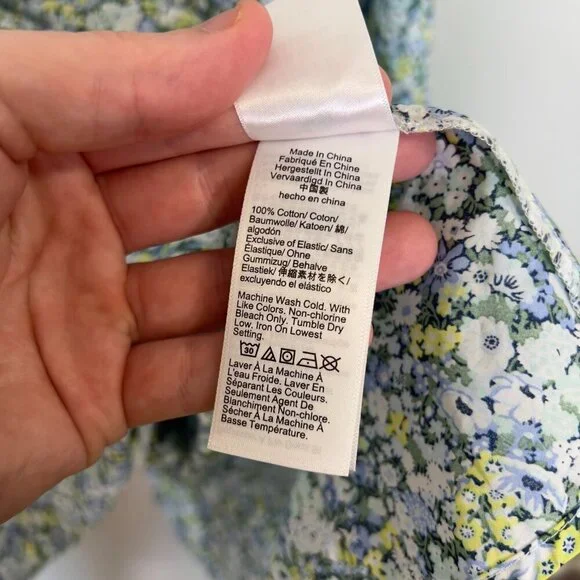 J.Crew x Liberty Floral Long Sleeve Dress - Size Large (NWT)